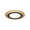 Trio MORGAN Lámpara de Techo LED dorado, Negro, 1 luz, Mando a distancia