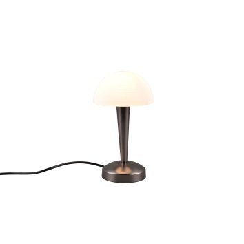 Reality CANARIA Lámpara de mesa LED Cromo, Negro, 1 luz