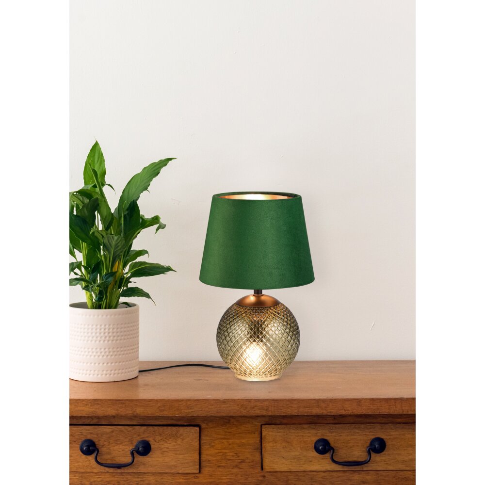 Reality Jonna Lámpara de mesa Verde, 2 luces main product photo