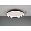 Reality Rotonda Lámpara de Techo LED Negro, 1 luz
