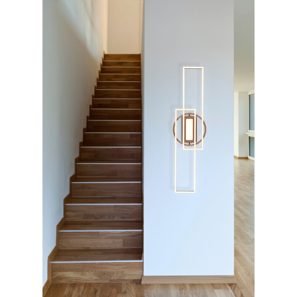 Reality TWISTER Lámpara de Techo LED Marrón, 1 luz, Mando a distancia main product photo
