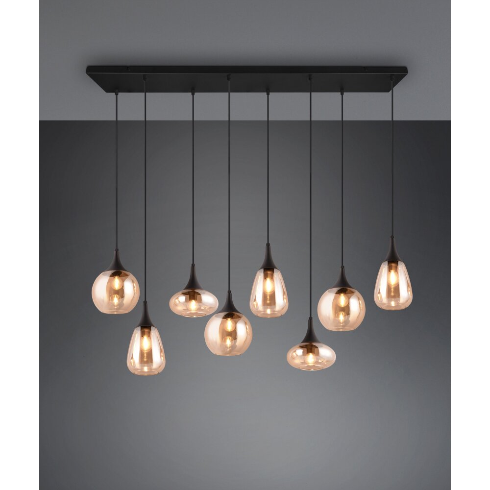 Trio Lumina Lámpara Colgante Negro, 8 luces main product photo