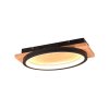 Trio Barca Aplique LED Crudo, Negro, 1 luz