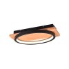 Trio Barca Aplique LED Crudo, Negro, 1 luz