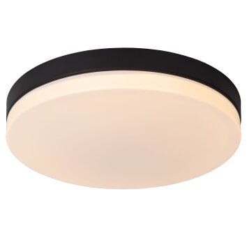 Lucide BISKIT Lámpara de Techo LED Negro, 1 luz, Sensor de movimiento