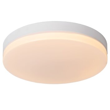 Lucide BISKIT Lámpara de Techo LED Blanca, 1 luz, Sensor de movimiento