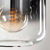 Lauden Lámpara Colgante - Cristal Cromo, Transparente, Ahumado, 4 luces