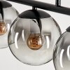 Gastor Lámpara Colgante Transparente, Ahumado, 3 luces