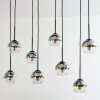Koyoto Lámpara Colgante - Cristal Cromo, Transparente, Ahumado, 8 luces