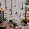 Koyoto Lámpara Colgante - Cristal Transparente, Ahumado, 8 luces