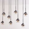 Koyoto Lámpara Colgante - Cristal Transparente, Ahumado, 8 luces
