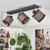 Lohobe Lámpara de Techo Cromo, Negro, 3 luces
