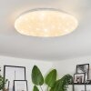 Esgos Lámpara de Techo LED Blanca, 1 luz, Mando a distancia