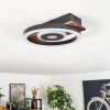Taboneira Lámpara de Techo LED Negro, 1 luz