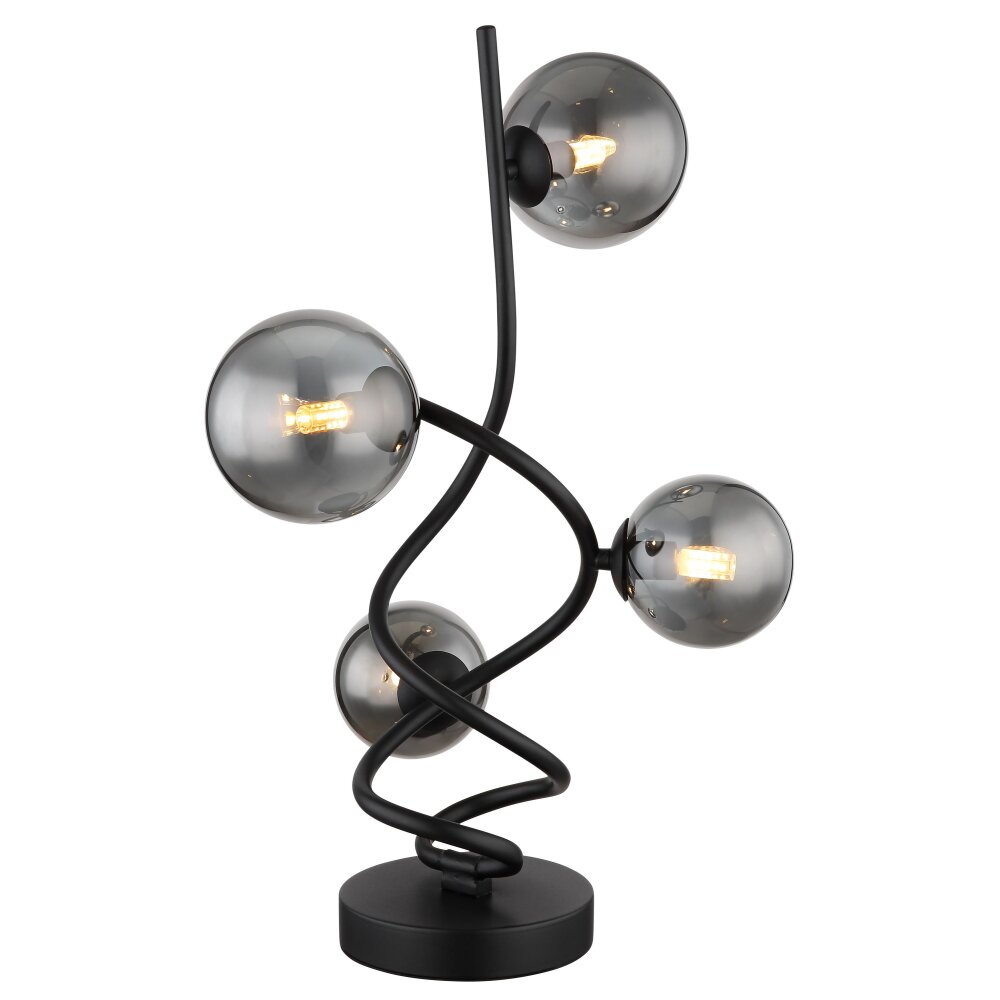 Globo RIHA Lámpara de mesa LED Negro, 4 luces main product photo