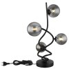 Globo RIHA Lámpara de mesa LED Negro, 4 luces