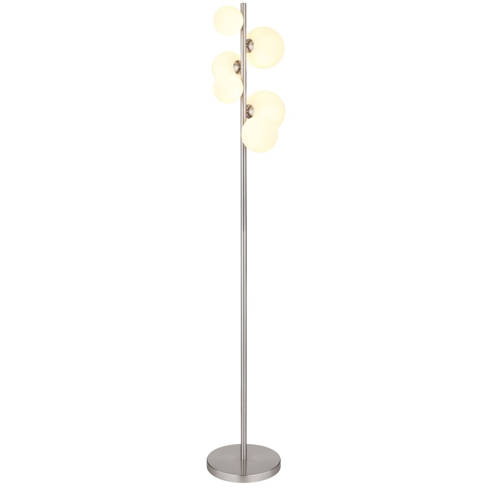 Globo RIHA Lámpara de Pie LED Níquel-mate, 6 luces main product photo