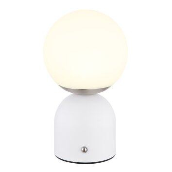 Globo JULSY Lámpara de mesa LED Blanca, 1 luz