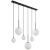 Globo HALLIE Lámpara Colgante Negro, 6 luces