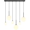 Globo HALLIE Lámpara Colgante Negro, 6 luces