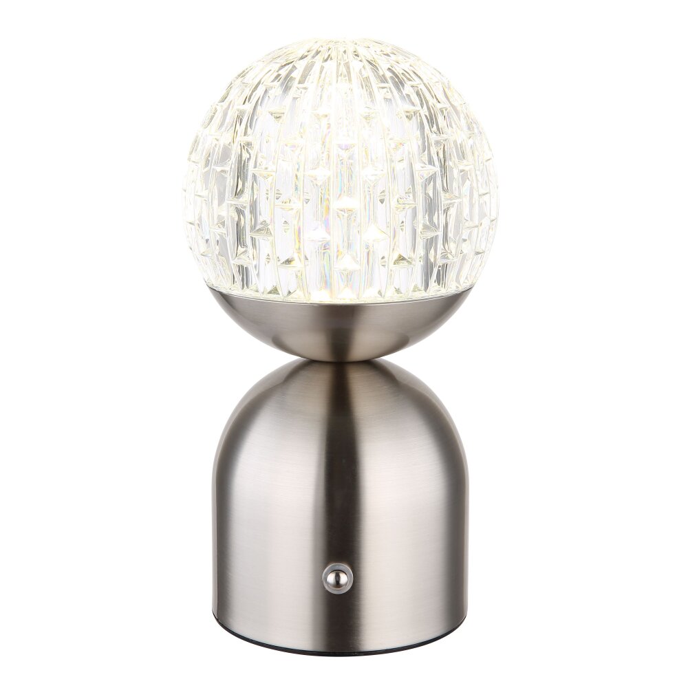 Globo JULSY Lámpara de mesa LED Níquel-mate, 1 luz main product photo