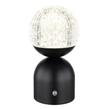 Globo JULSY Lámpara de mesa LED Negro, 1 luz