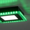 Leuchten-Direkt ACRI Lámpara de Techo LED Negro, 2 luces, Mando a distancia