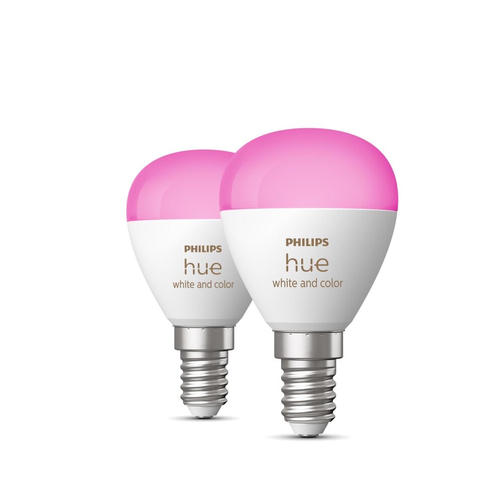 Philips Hue Juego de 2 LED E14 de 5,1 vatios y 4000 kelvin y 470 lúmenes main product photo