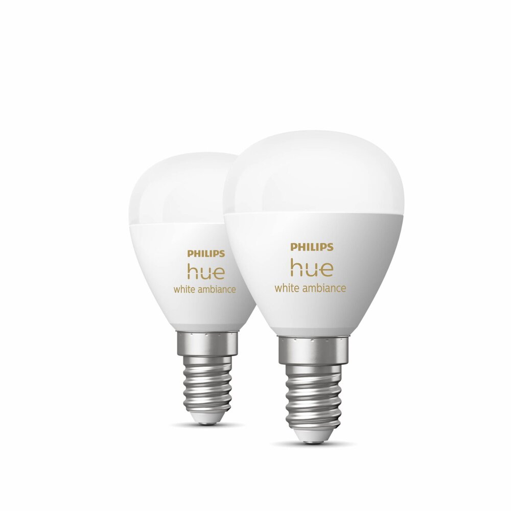 Philips Hue Juego de 2 LED E14 de 5,1 vatios y 4000 kelvin y 470 lúmenes main product photo
