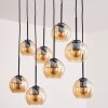 Koyoto Lámpara Colgante - Cristal Colores ámbar, 8 luces