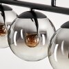 Gastor Lámpara Colgante - Cristal Cromo, Transparente, Ahumado, 3 luces