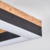 Cascada Lámpara de Techo LED Marrón, Color madera, Negro, 1 luz