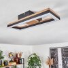 Cascada Lámpara de Techo LED Marrón, Color madera, Negro, 1 luz