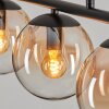 Gastor Lámpara Colgante - Cristal Colores ámbar, Transparente, 5 luces