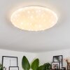 Benifla Lámpara de Techo LED Blanca, 1 luz, Mando a distancia