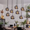 Apedo Lámpara Colgante - Cristal Ahumado, 8 luces