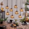 Apedo Lámpara Colgante - Cristal Colores ámbar, 8 luces