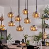 Apedo Lámpara Colgante - Cristal Colores ámbar, 8 luces