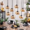 Apedo Lámpara Colgante - Cristal Colores ámbar, 8 luces