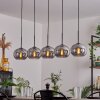 Apedo Lámpara Colgante - Cristal Ahumado, 5 luces
