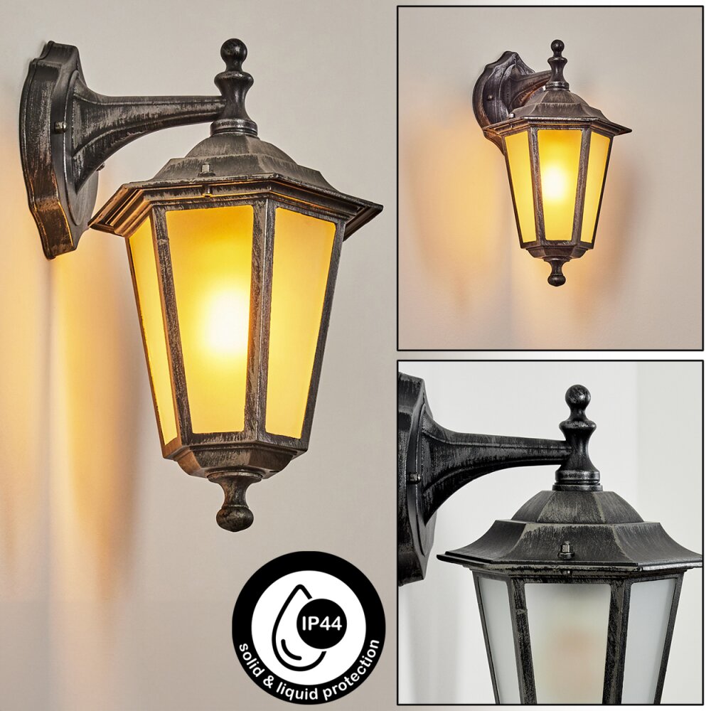 Loria Aplique para exterior Gris, Negro, Plata, 1 luz main product photo
