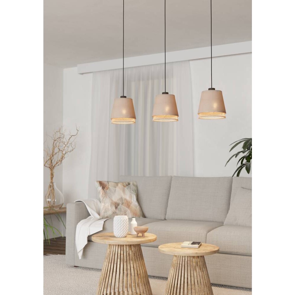 Eglo TABLEY Lámpara Colgante Negro, 3 luces main product photo