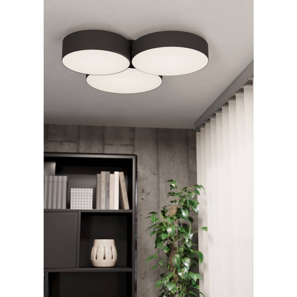 Eglo BARBANO-Z Lámpara de Techo LED Negro, 3 luces main product photo