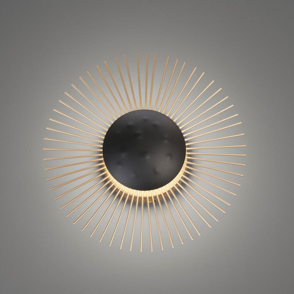 Fischer & Honsel Varras Aplique LED Negro, 1 luz main product photo
