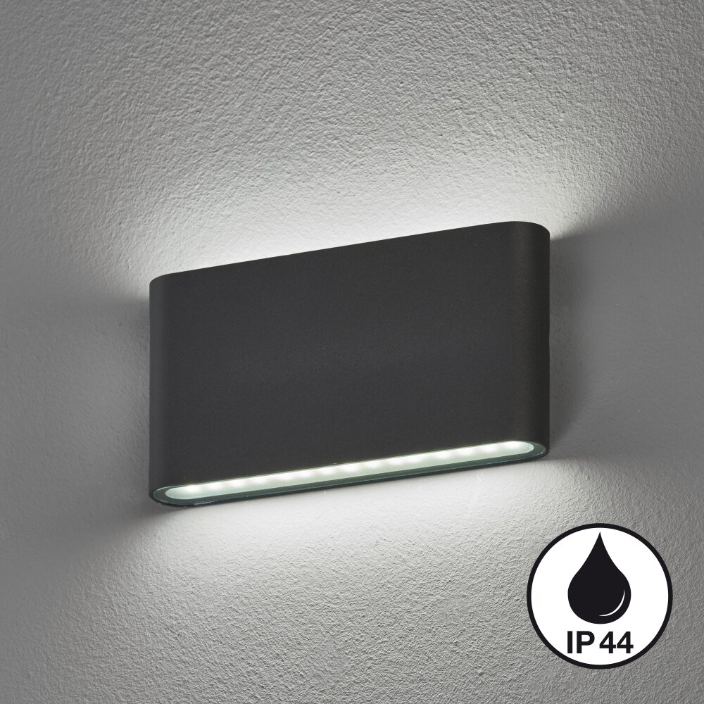 Fischer & Honsel Scone Aplique LED Negro, 2 luces main product photo