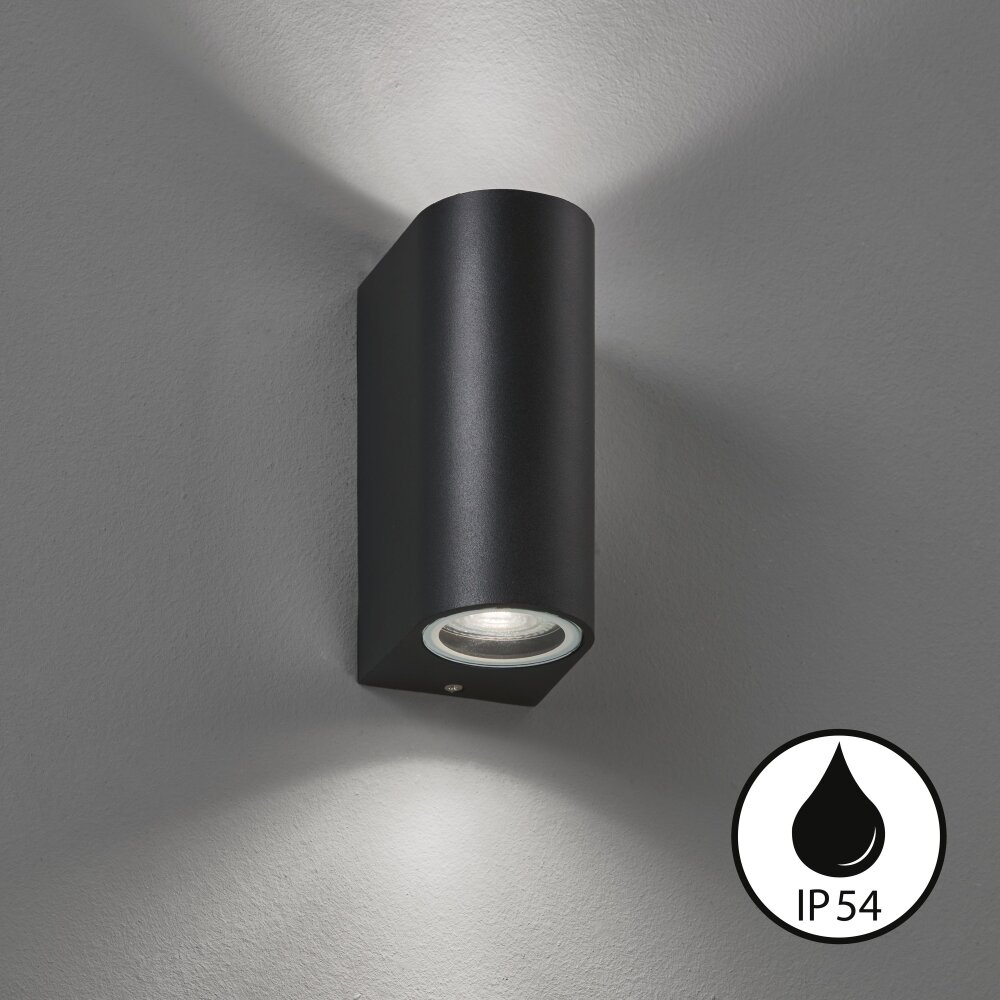 Fischer & Honsel Marlon Aplique LED Negro, 2 luces main product photo