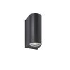 Fischer & Honsel Marlon Aplique LED Negro, 2 luces