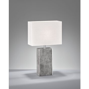 Fischer & Honsel Amiens Lámpara de mesa Níquel-mate, 1 luz