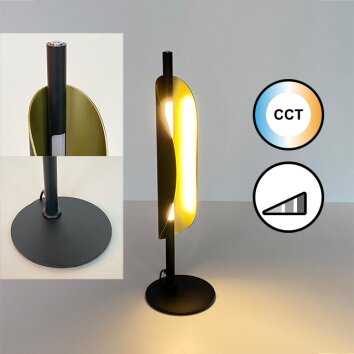 Fischer & Honsel Skal Lámpara de mesa LED Negro, 1 luz