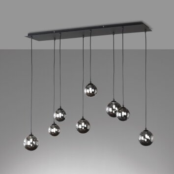 Fischer & Honsel Bala Lámpara Colgante LED Negro, 8 luces